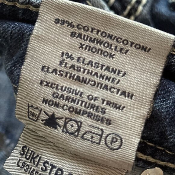 Silver Jeans Suki Mid Rise Straight Leg Denim Pant Distressed Medium Wash 32" - Picture 12 of 13